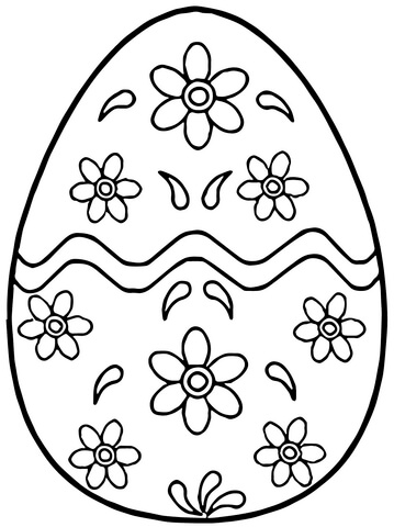 Pysanky Ukrainian Easter Egg Coloring Page